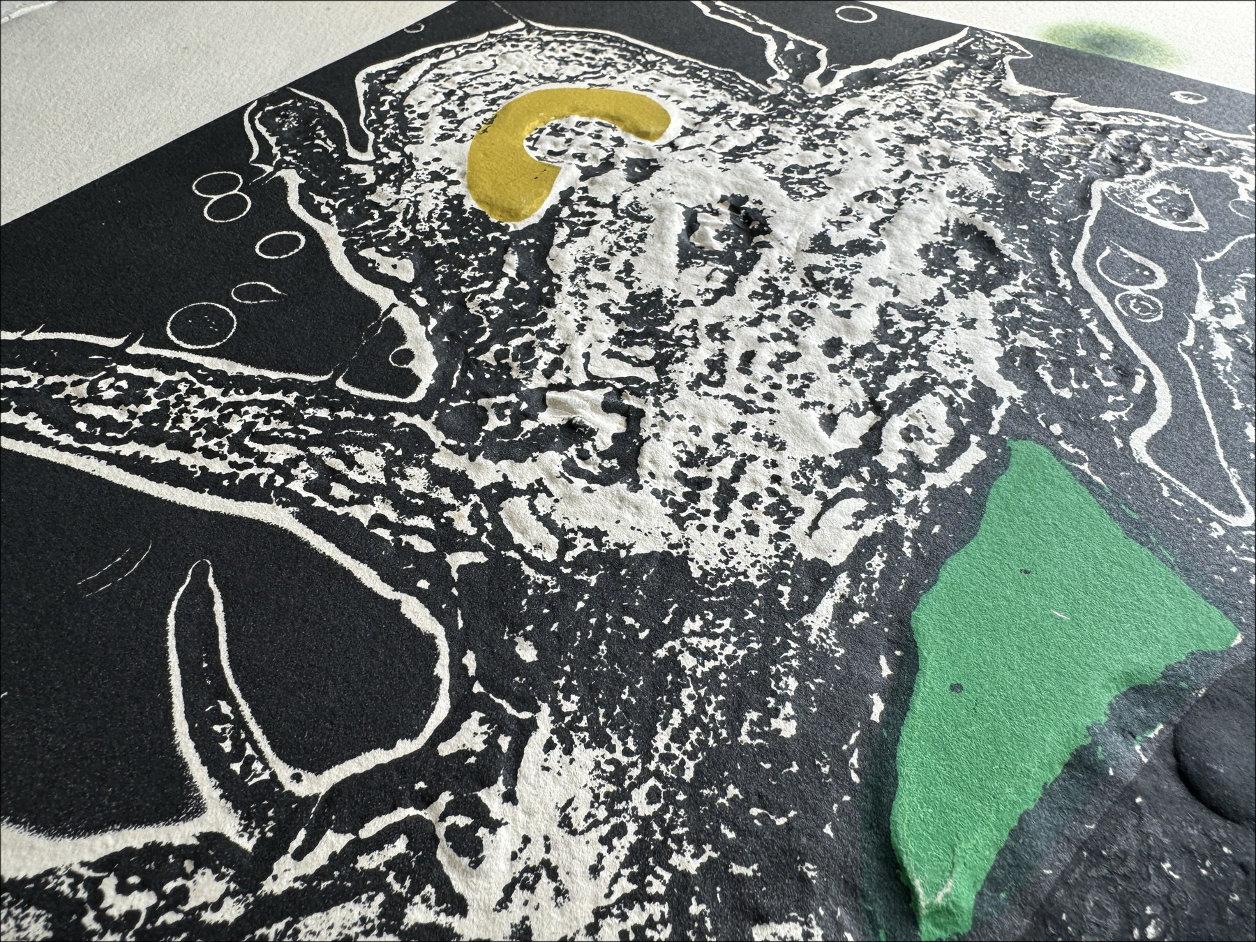 Joan Miro - Carbonundum-Gravur "ESPRIU III" 89x70cm signiert
