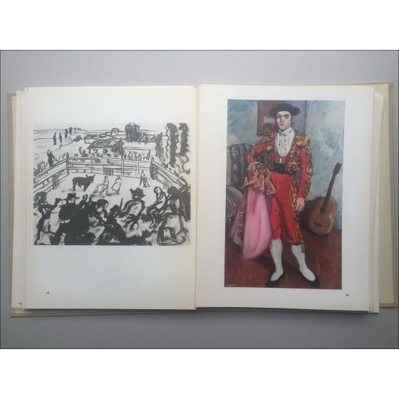 Yves Brayer - libro ilustrado "Yves Brayer y España" + Dibujo de tinta original