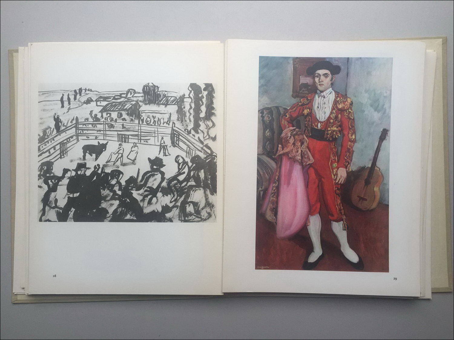 Yves Brayer - libro ilustrado "Yves Brayer y España" + Dibujo de tinta original