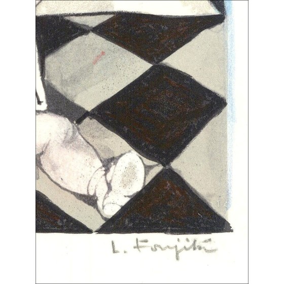 "L'artista" di Leonard Foujita 1963 - Litografia autenticata