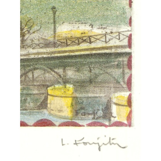 "L'Académie Française" de Léonard Foujita, 1963 - Lithographie Certifiée