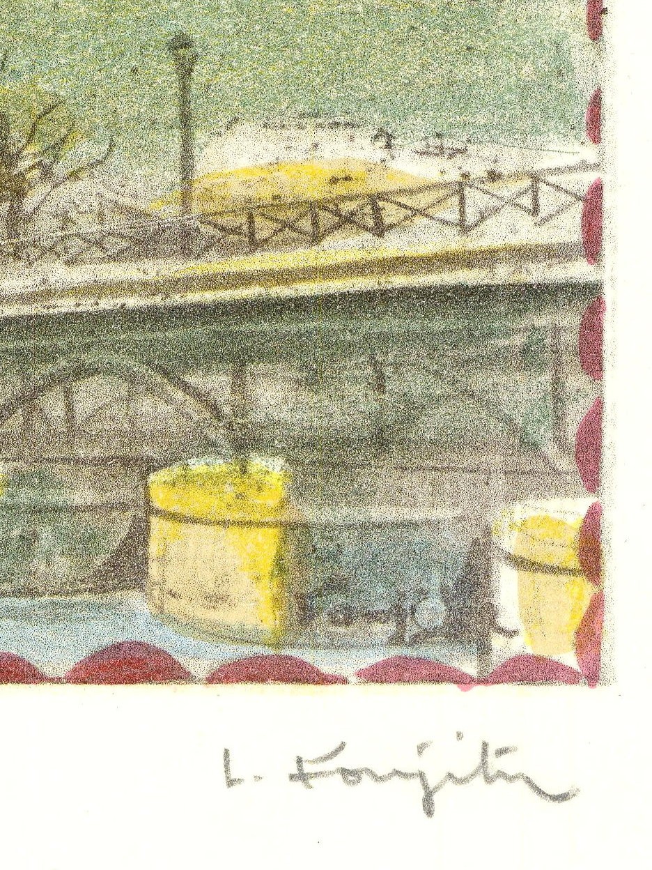 "L'Académie Française" de Léonard Foujita, 1963 - Lithographie Certifiée