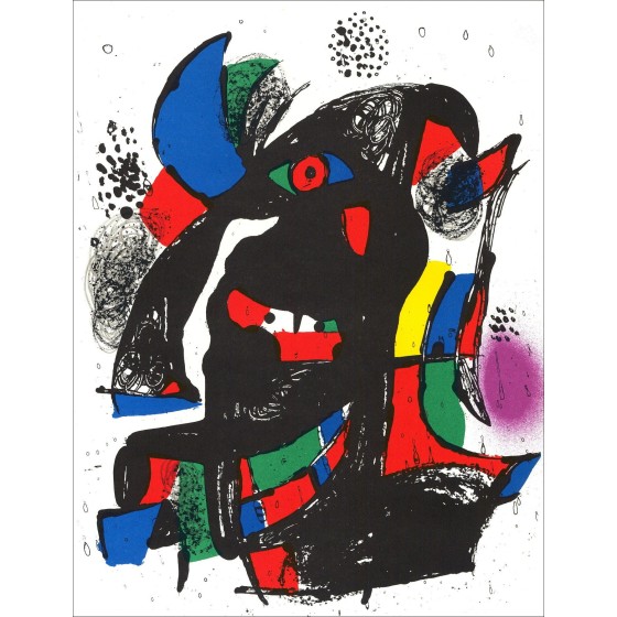 Joan Miro - Originele Litho "Composition II" 32x24cm - 1981