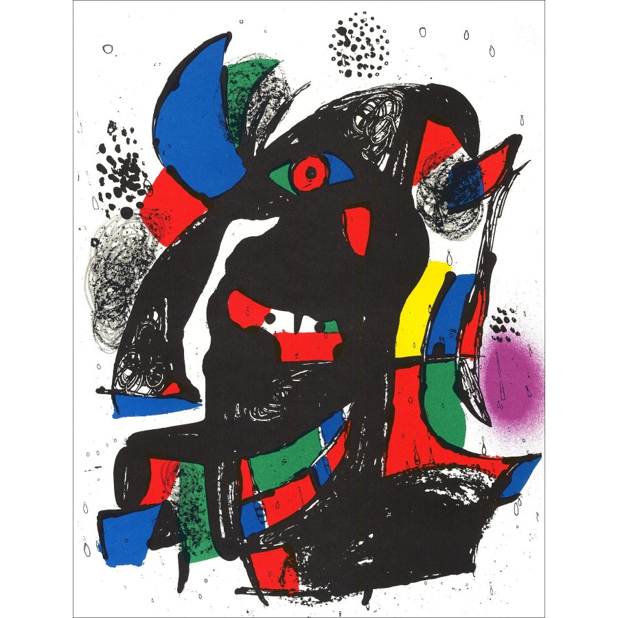 Joan MIRO - Litografía original "Composición II" 32x24cm - 1981