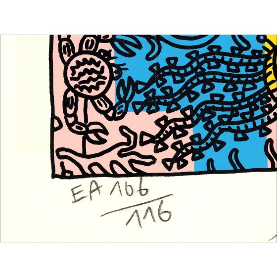 "Bath in Thau Teich" von Robert Combas, 1996 - E.A Screen Print