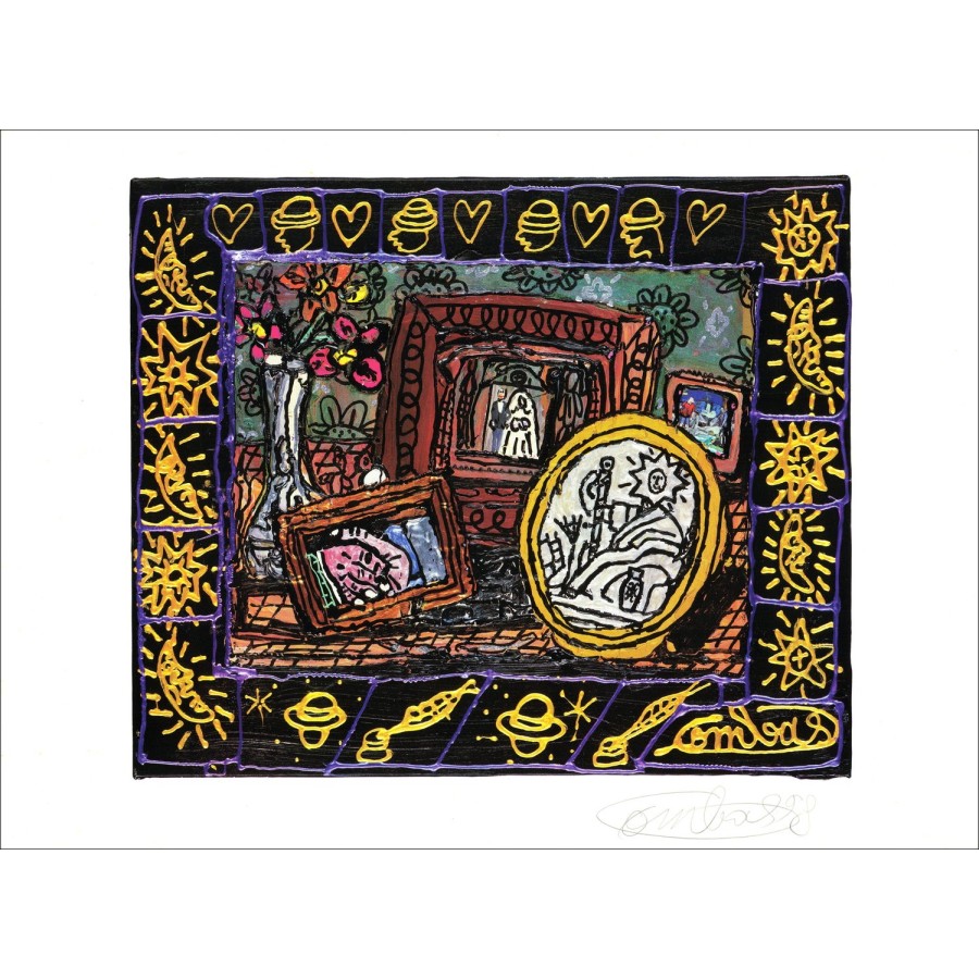 "Bruiloft" van Robert Combas 1998 - Lithografische gelimiteerde editie