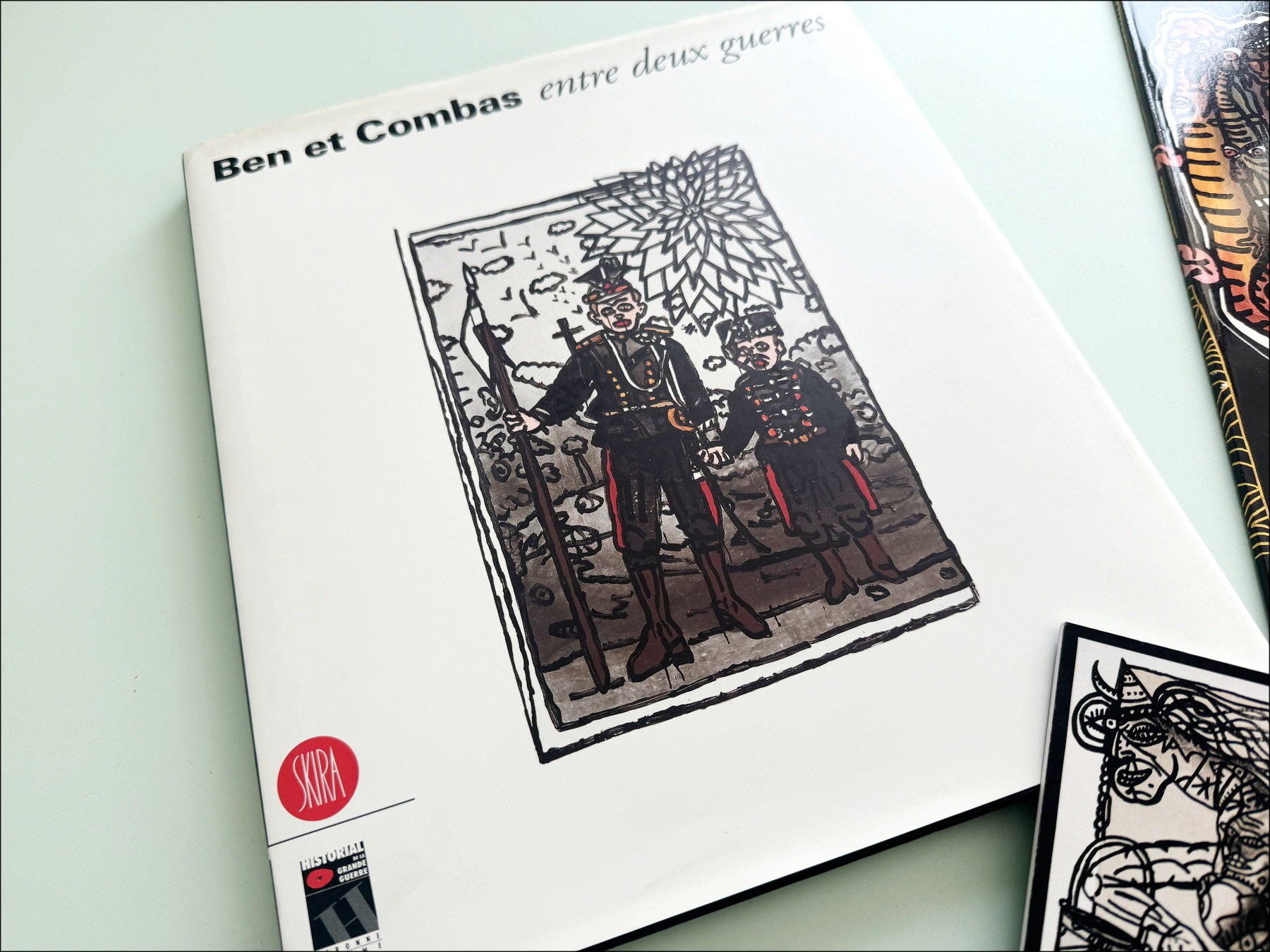 Robert COMBAS - Lot of 2 illustrated catalogs and an invitation card