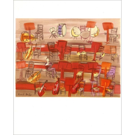 Raoul Dufy - Die Orchester-Lithographie 1965 auf Venel-Papier