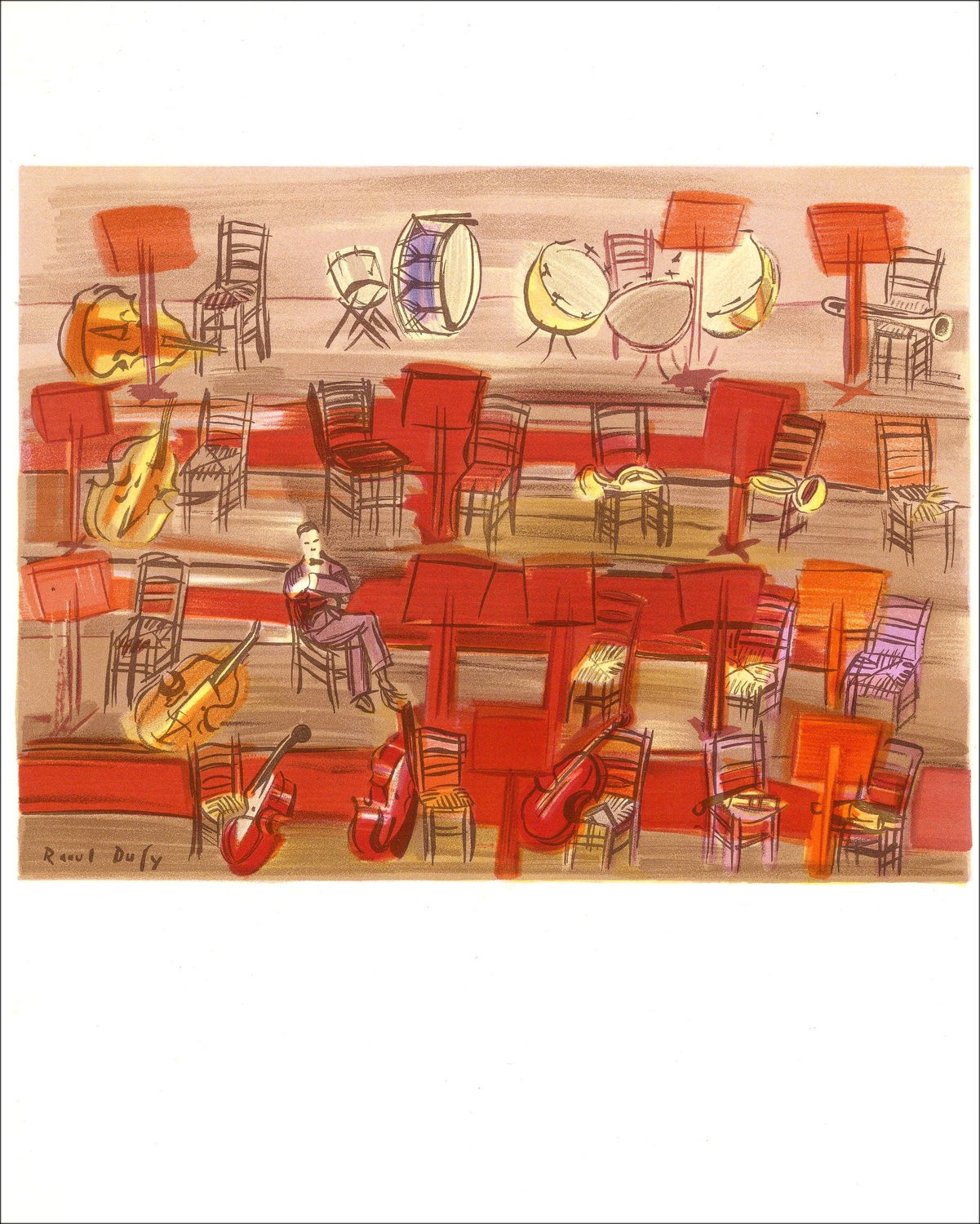 Ra D Dufy - L'Orchestre Lith 1965 1965 op Papier Vélin