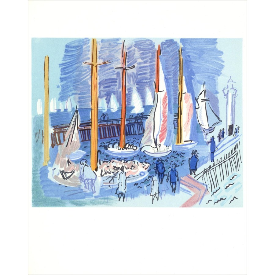 Raoul Dufy "Régates" - Original Lithograph 1965