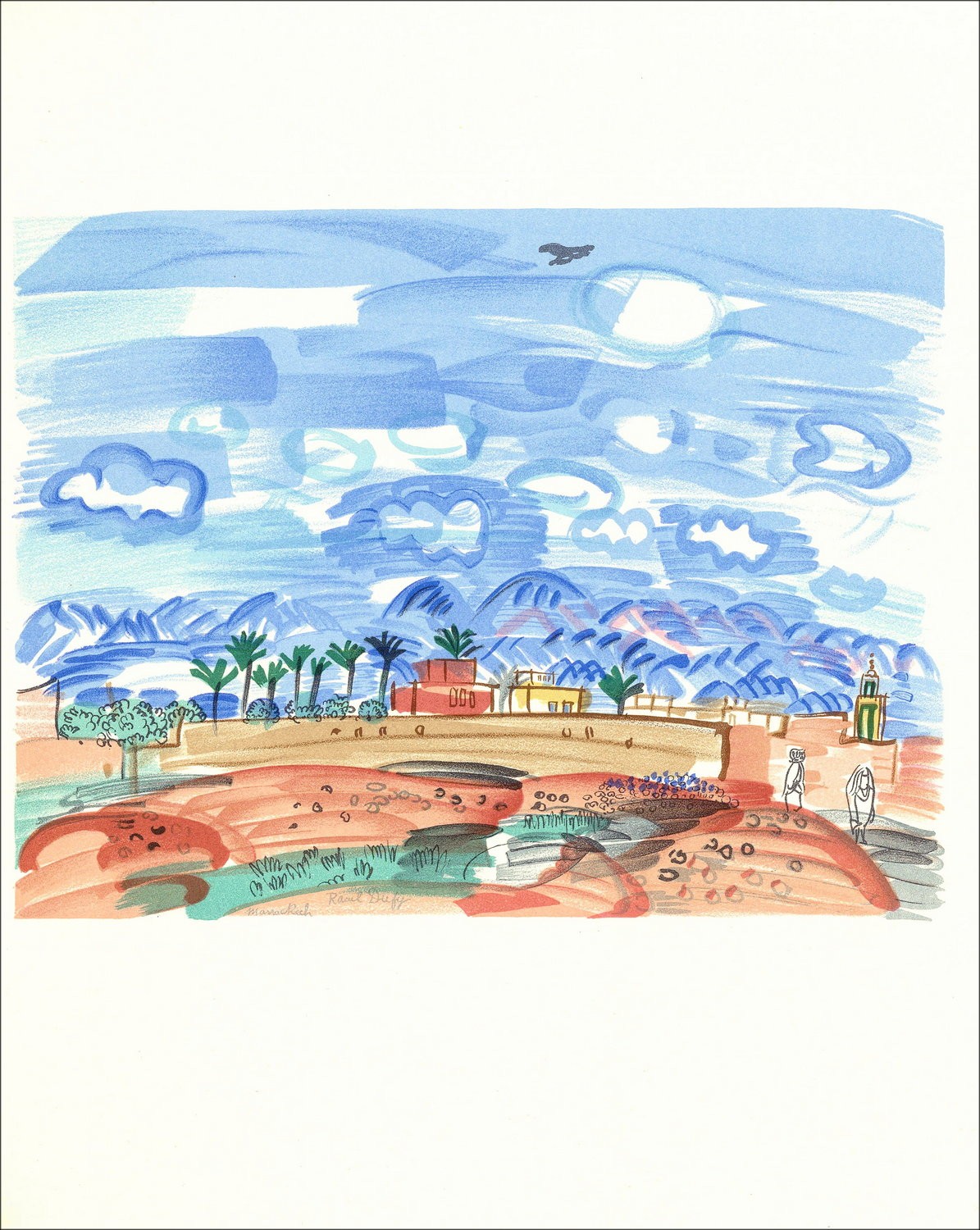 Rafra_Latn Dufy "Marrakech" - Lith 1965 Gecertificeerd 1965