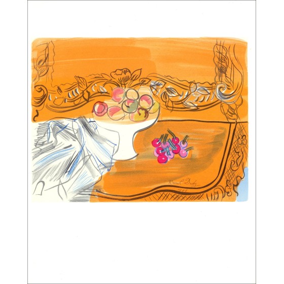 Raoul Dufy "Natura morta con frutta" - Litografia Certificata 1965
