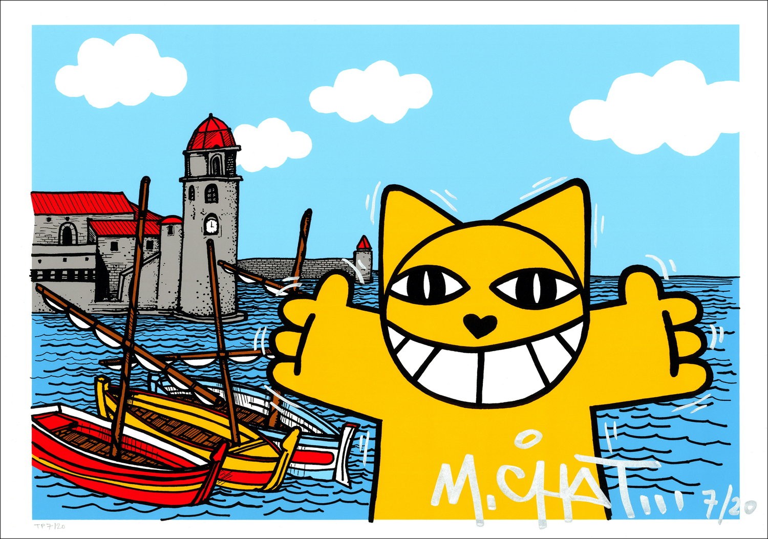 M.CHAT (Thoma Vuille) – Collioure 2023 | Serigrafia firmata