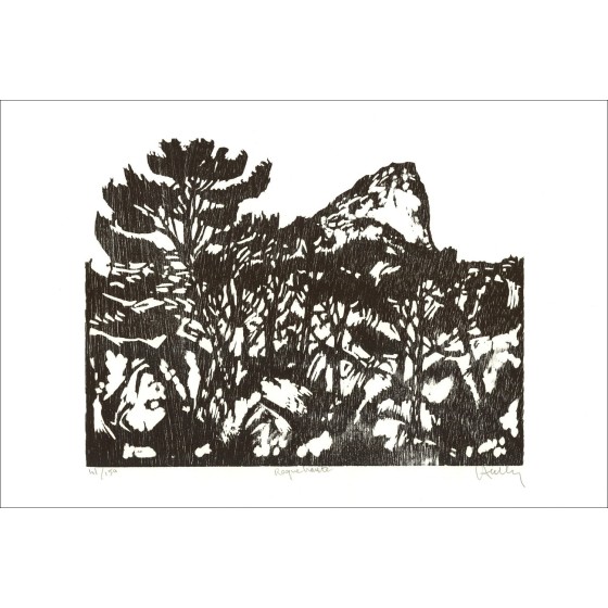 Jacques Halz "Roque Haute" - Incisione originale su carta Arches
