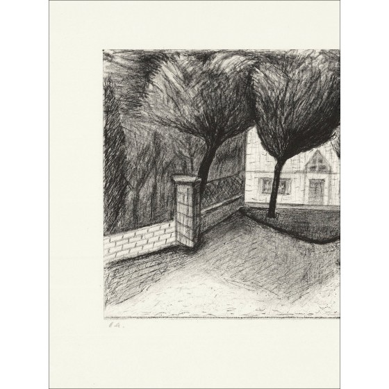 Abram Topor "The Promenade" - Litografia originale E.A firmata