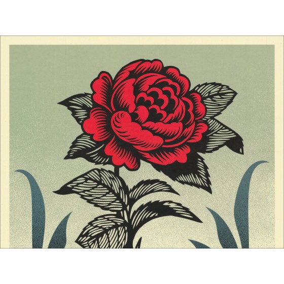 Shepard Fairey (Obey), Eyes Open, signed silkscreen print 91x61cm