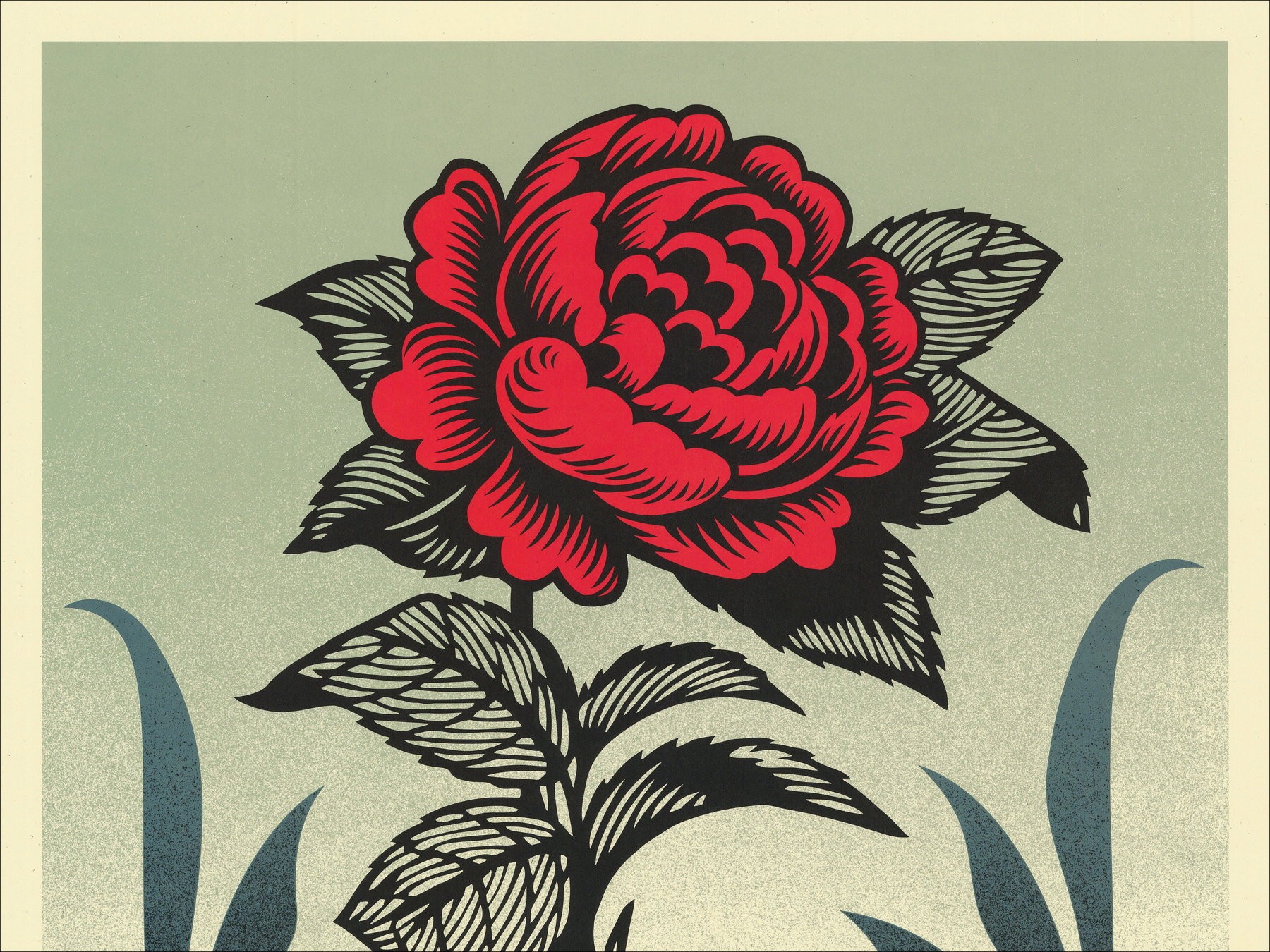 Shepard Fairey (Obey), Eyes Open, gesigneerde zeefdruk 91x61cm