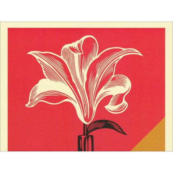 Shepart Faisy Obey "AR-15 Lily" - Silkscreen Ondertekend 91x61 cm
