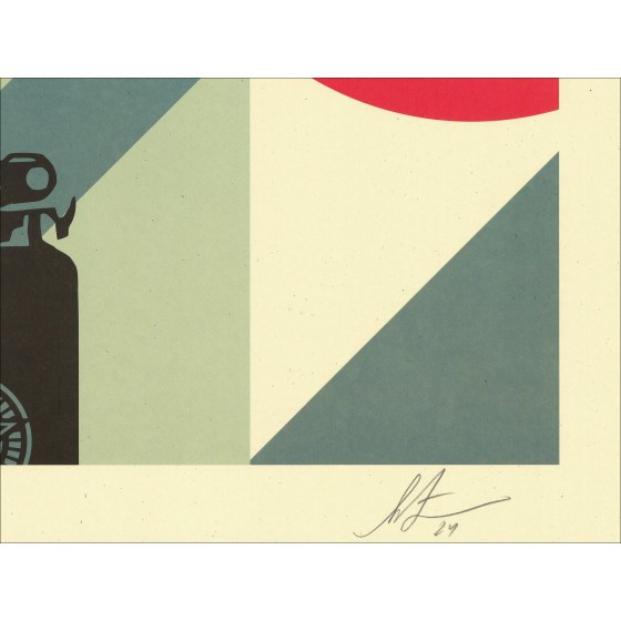 Shepard Fairey OBEY "AR-15 Lily" - Serigrafía firmada 91x61 cm