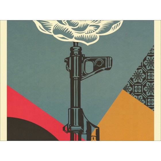 Shepart Faisy obbedisce a "AK47 Lotus" - Silkscreen esclusivo 91x61cm