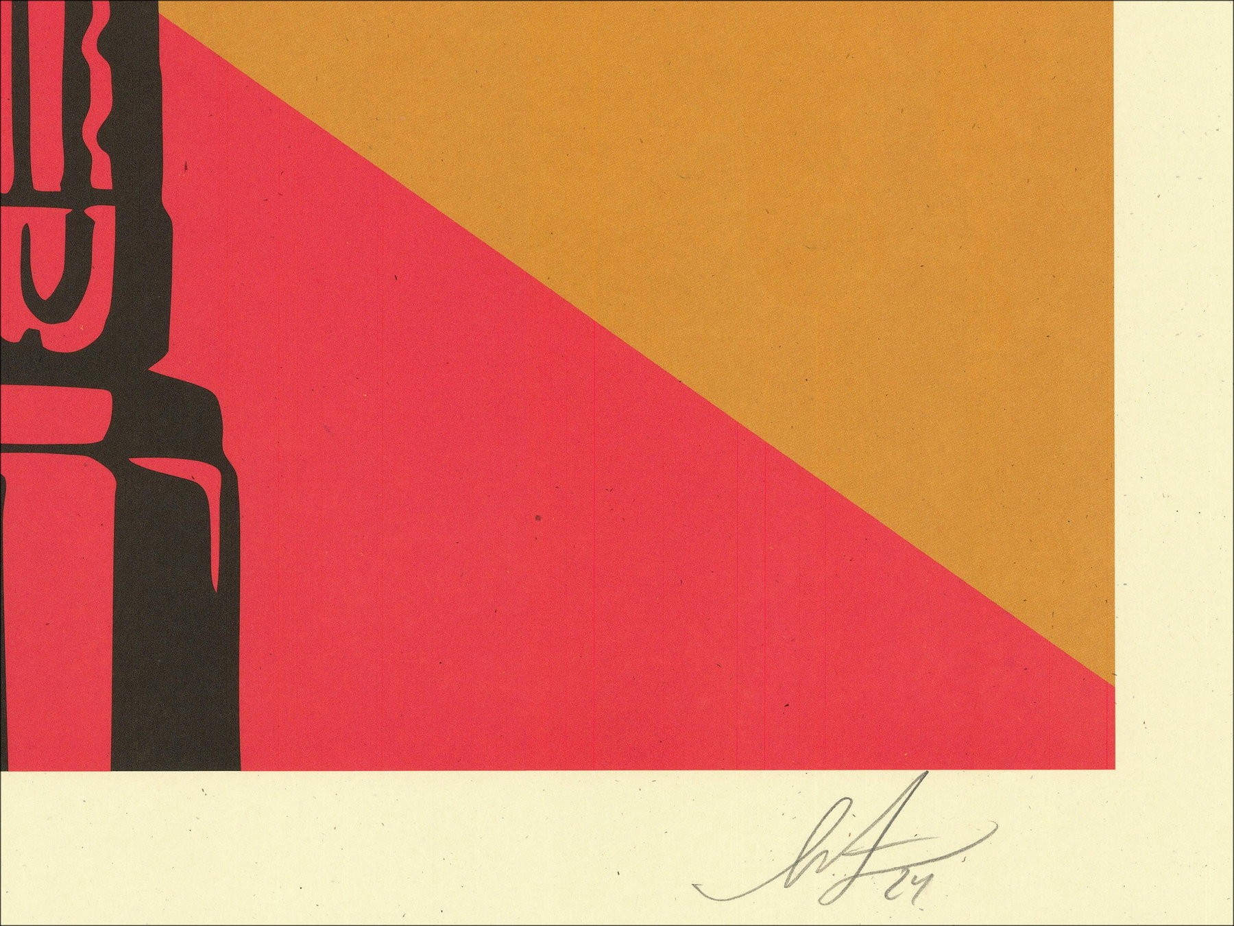 Shepart Faisy obbedisce a "AK47 Lotus" - Silkscreen esclusivo 91x61cm