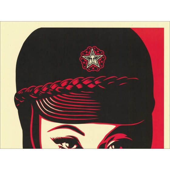 Shepard Fairey (OBEY) "Mujer Fatale" - Sérigraphie Signée et Datée