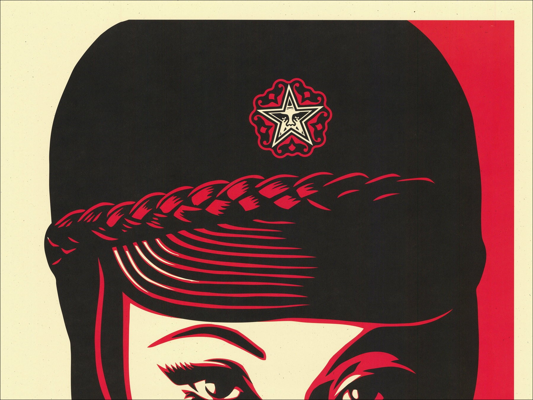 Shepard Fairy (obedecer) "Fatalale Mujer" - Sigited ScreenPrint y Fechado