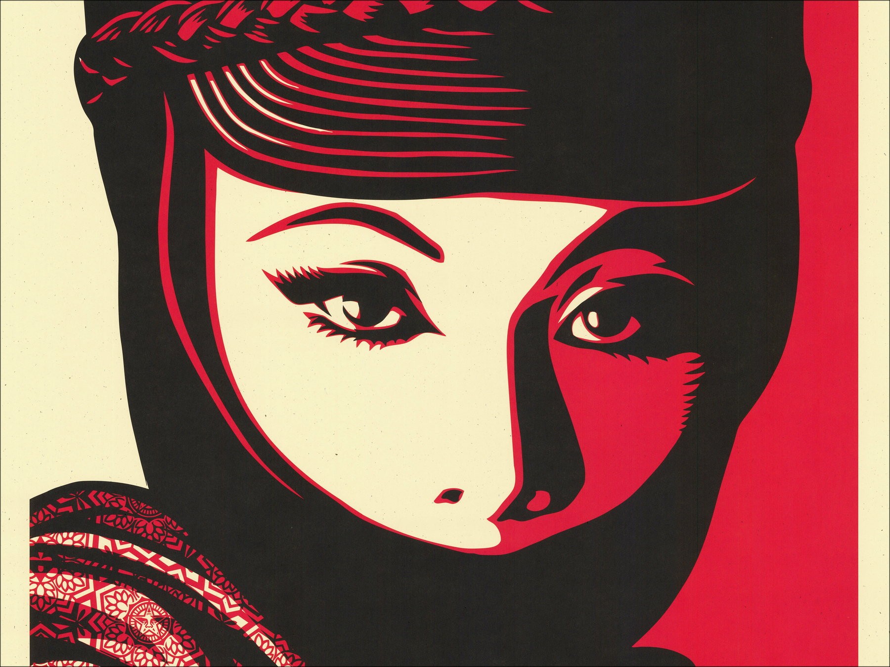 Shepard Fairy (obbedisce) "Fatale Mujer" - SCREENSA FIRMATORESFRINT E DATED