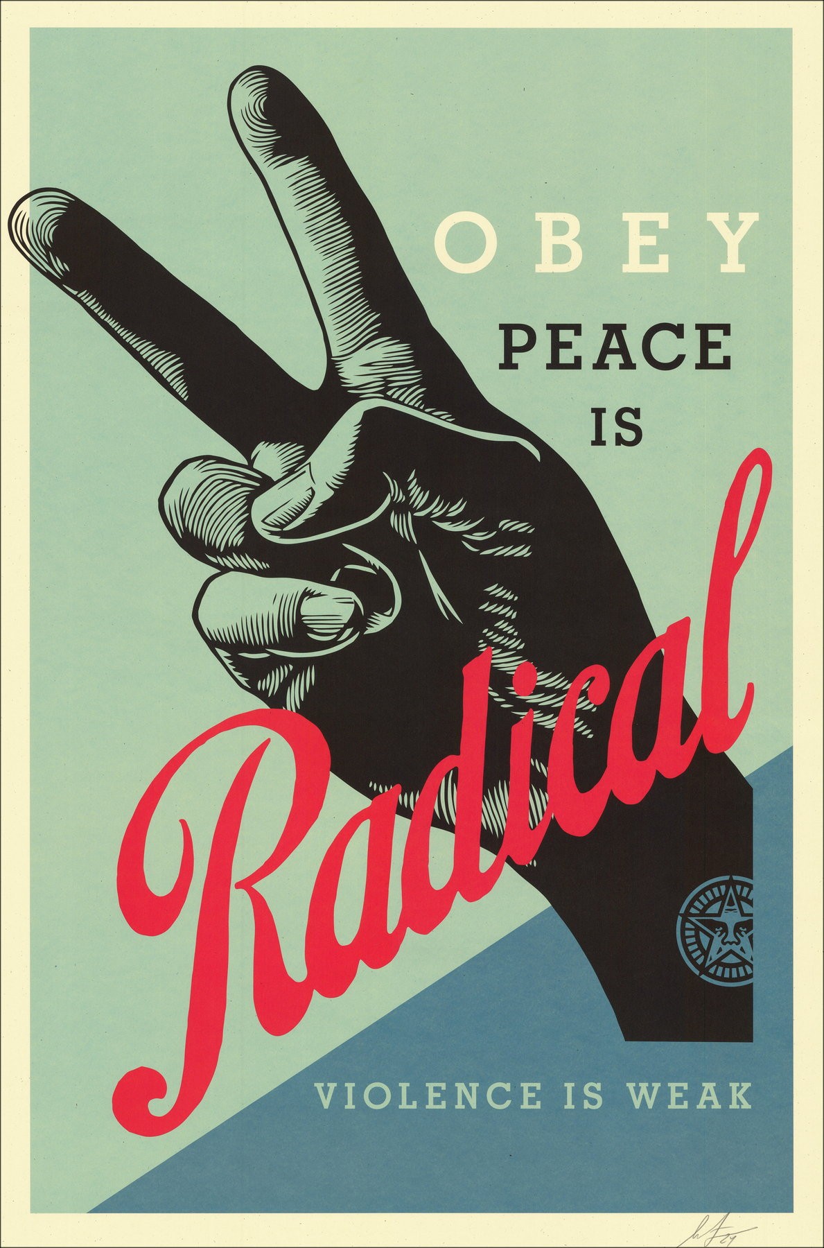 SHEPARD FAIREY - Paz radical