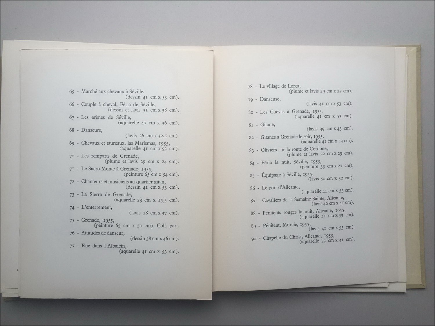 Yves BRAYER - Volume illustrato "Yves Brayer e la Spagna" + Disegno originale ad inchiostro