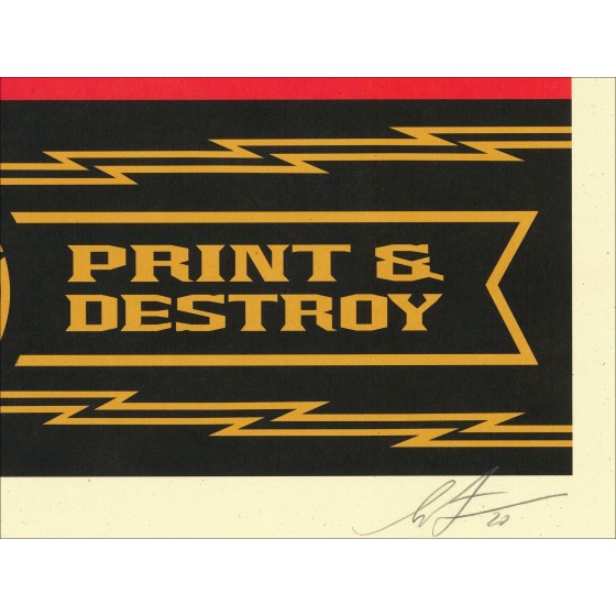 Buy screen print SHEPARD FAIREY OBEY PRINT AND DESTROY
