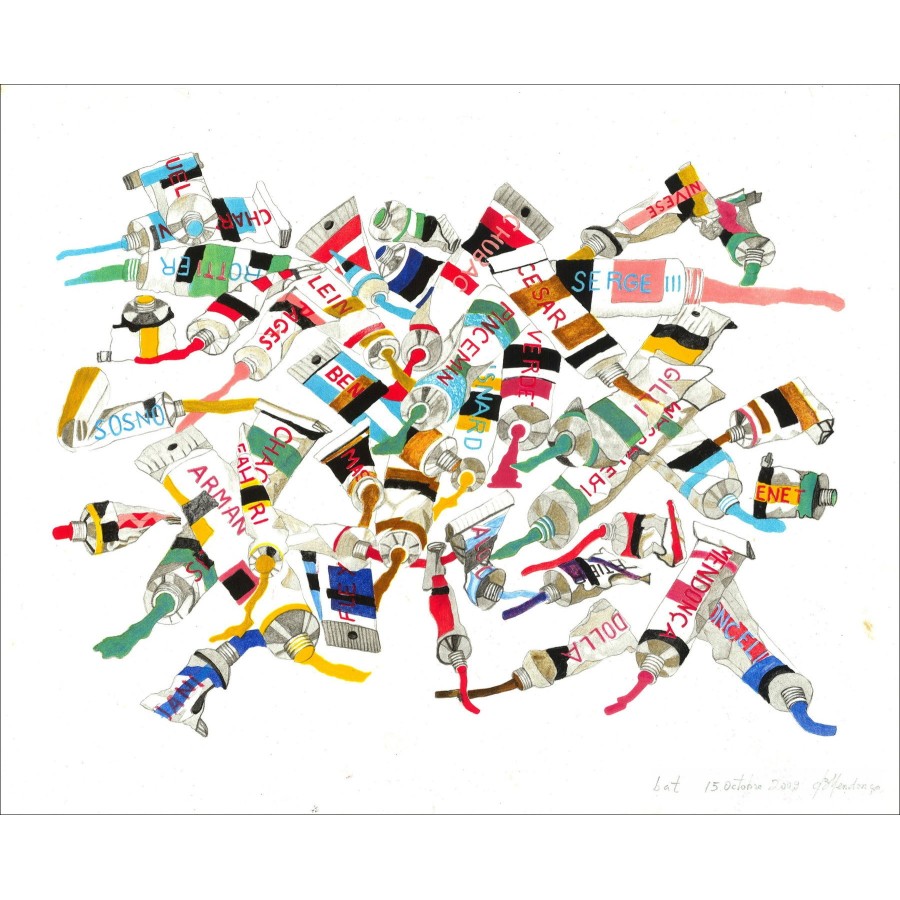 Bruno Mendonça "The Cools of Nice" - Litho op voertuigpapier