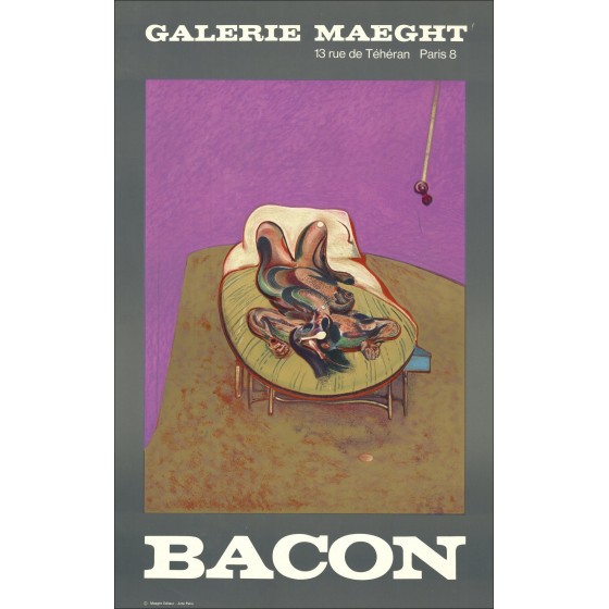 Francis Bacon "Ausstellung, MAEGHT GALLERY" - Lithographic Poster