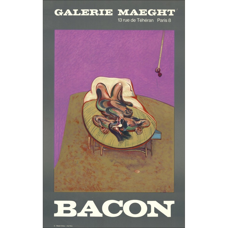 Francis Bacon "Exposition, Galerie Maeght" - Affiche Lithographique