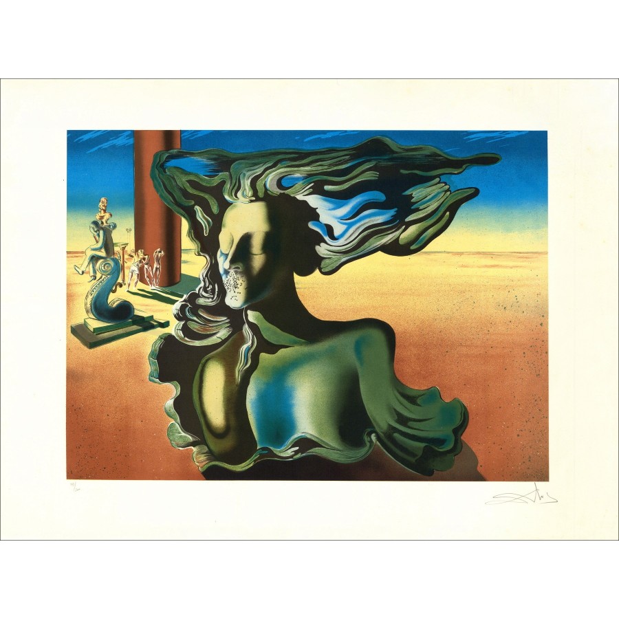 Salvador DALI (después) - Litografía "El sueño" 56x76cm