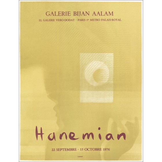 HANEMIAN - Bij Bijan Aalam, Parijs" 66x51cm - 1976