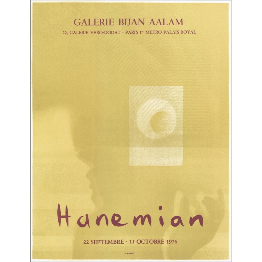 HANEMIAN - Lithographie "Ausstellung Bijan Aalam, Paris" 66x51cm - 1976