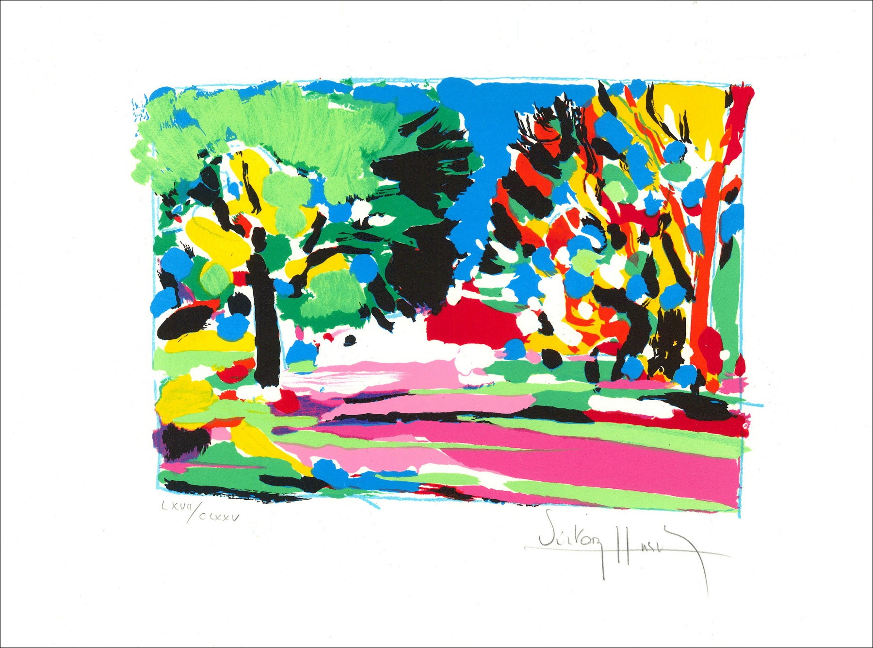 Koop De weg van Vallauris Lithographie Original Victor HASCH 