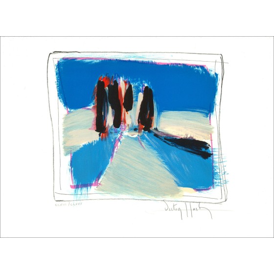 Compra la litografía original de Cyprés Victor Hostch