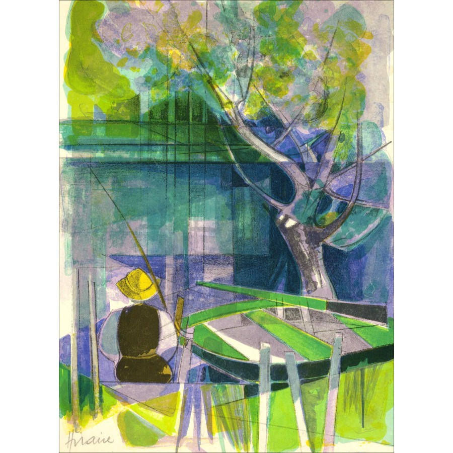 Camille Hilaire - Fisherman on the Giessen | Galerie125