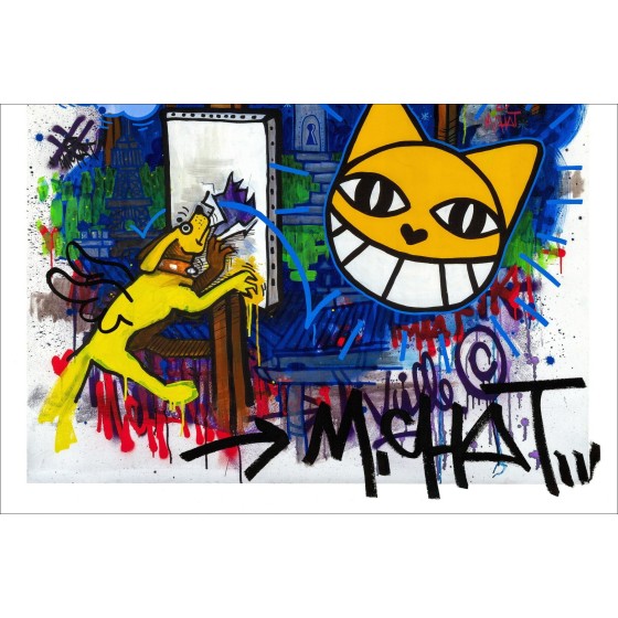 M.CHAT (Thoma Vuille) - Keer terug uit Seoul 2020 | Zeldzaam zeefdruk