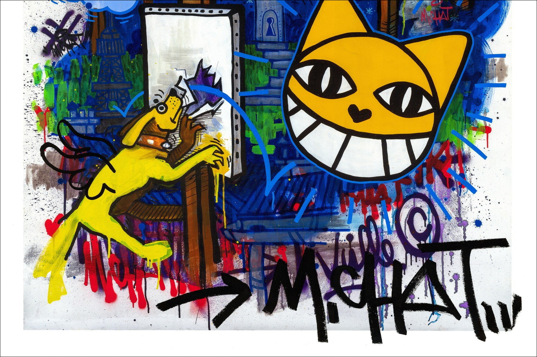 M.CHAT (Thoma Vuille) - Ritorno da Seoul 2020 | Serigrafia rara