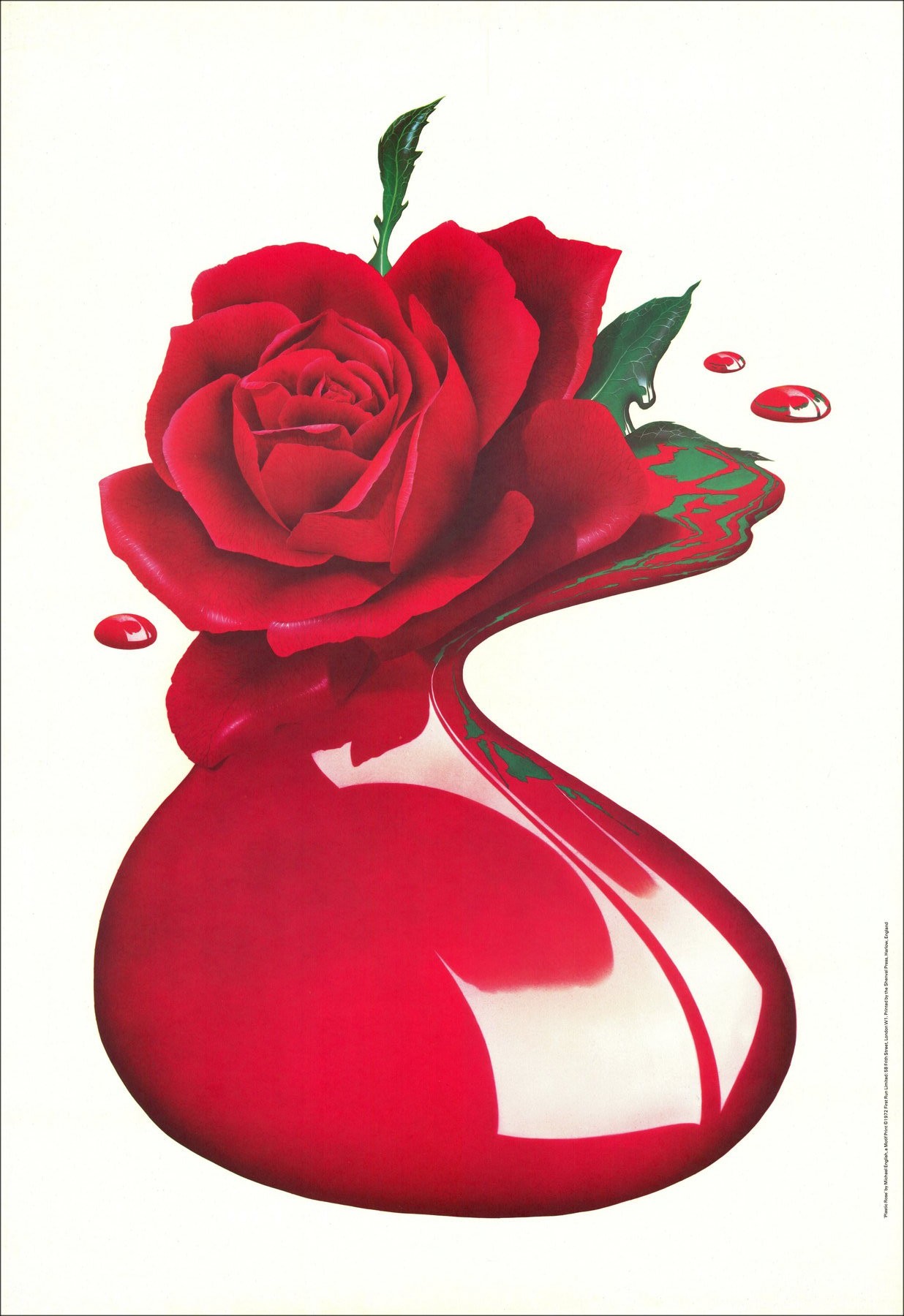 Michael English - Plastic Rose, affiche originale | Galerie125