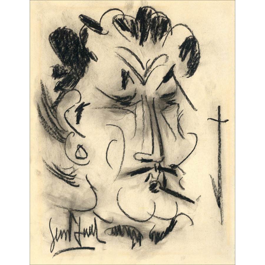 GEN PAUL - ORIGINELE ACHTERIJ TRAPPING "DJANGO Reinhardt" | 1950 | 30x23 cm