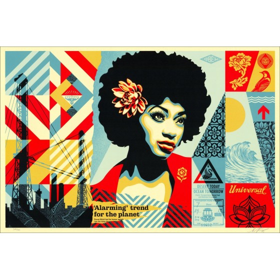 Shepard Fairey - Swan-Song, Slekscreen 2023 | Galerie125