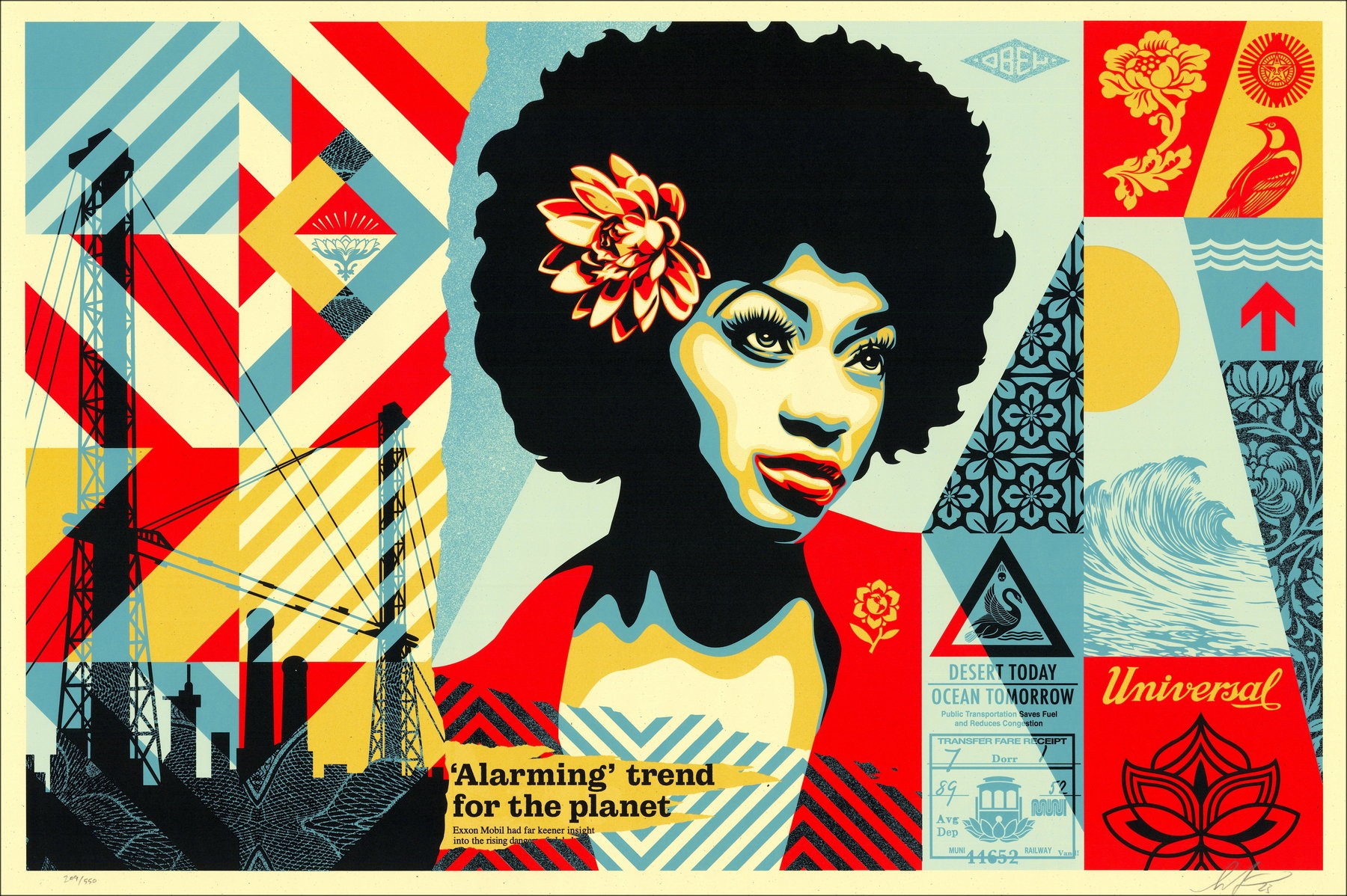 Shepard Fairey - Swan-Song, Slekscreen 2023 | Galerie125