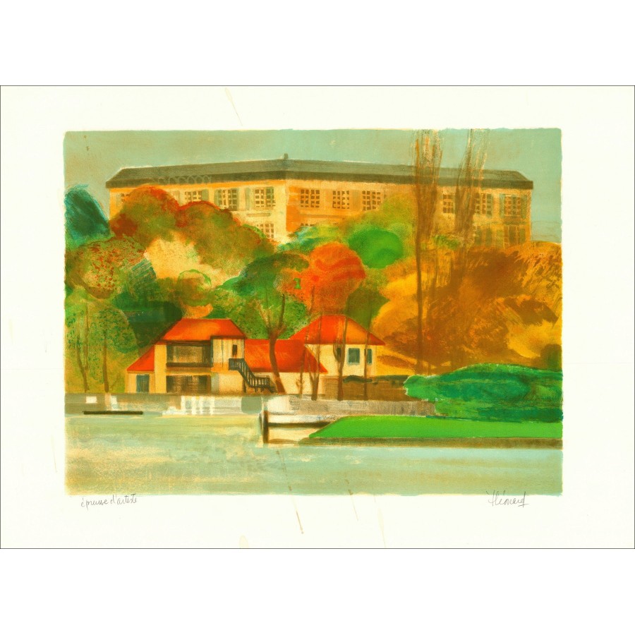 Riverside - Litografía sobre los vellums