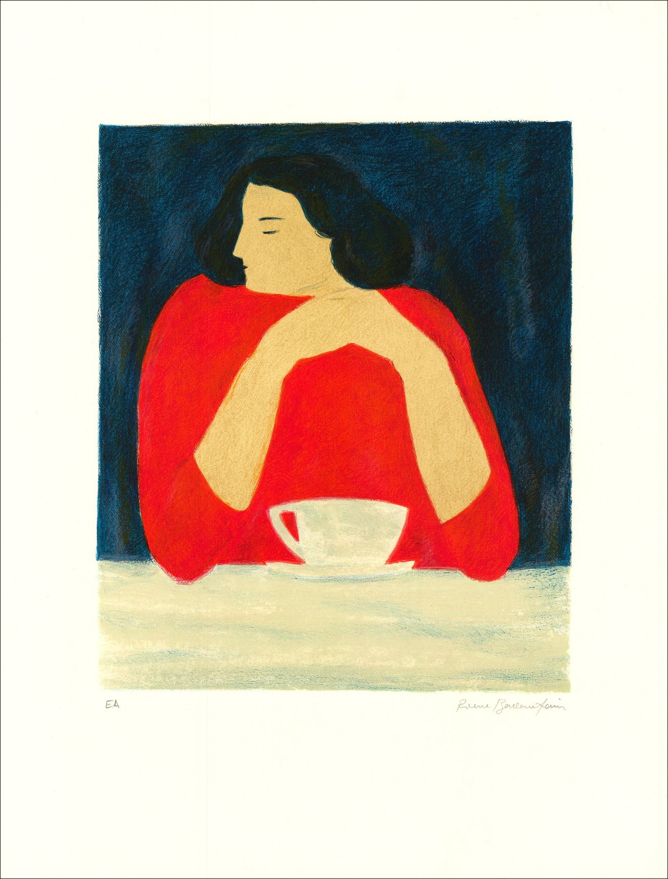 Pierre Boncompain - Coffee cup, lithograph |Galerie125