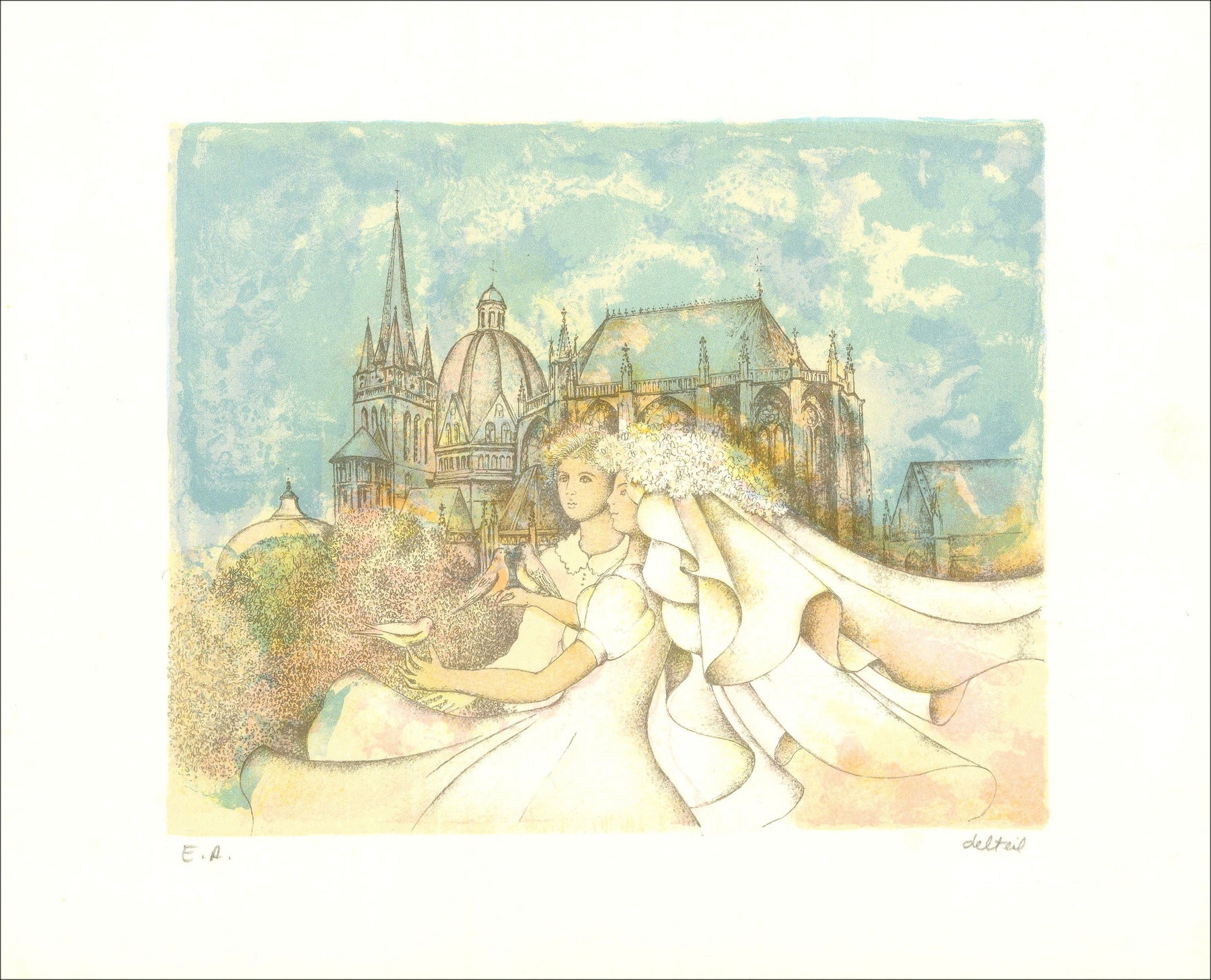 Deteil Maïté - Matrimonio, Litografia originale | Galerie125