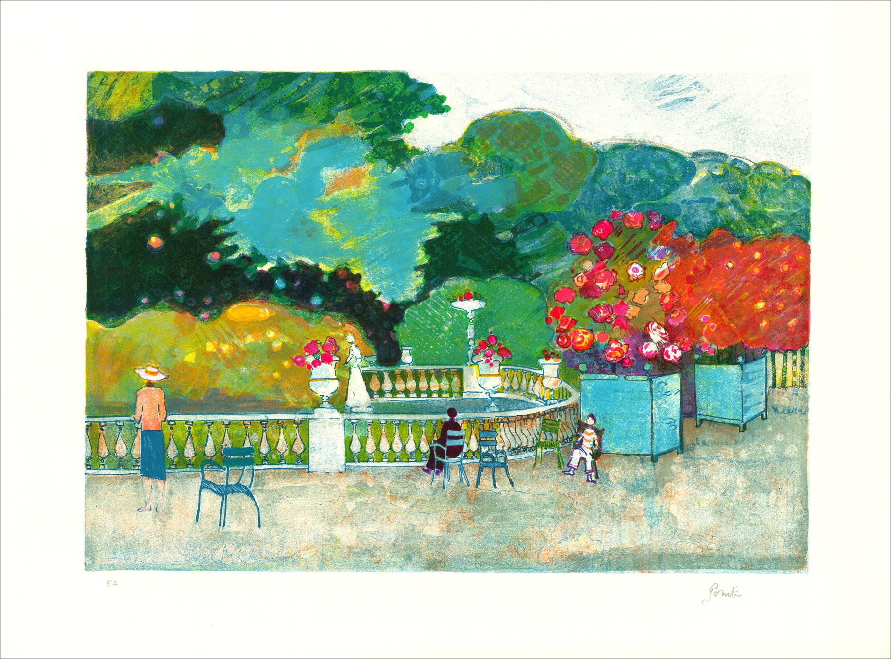 Gili Gilriti - Gehen Sie zum Park, Original-Lithographie | Galerie125